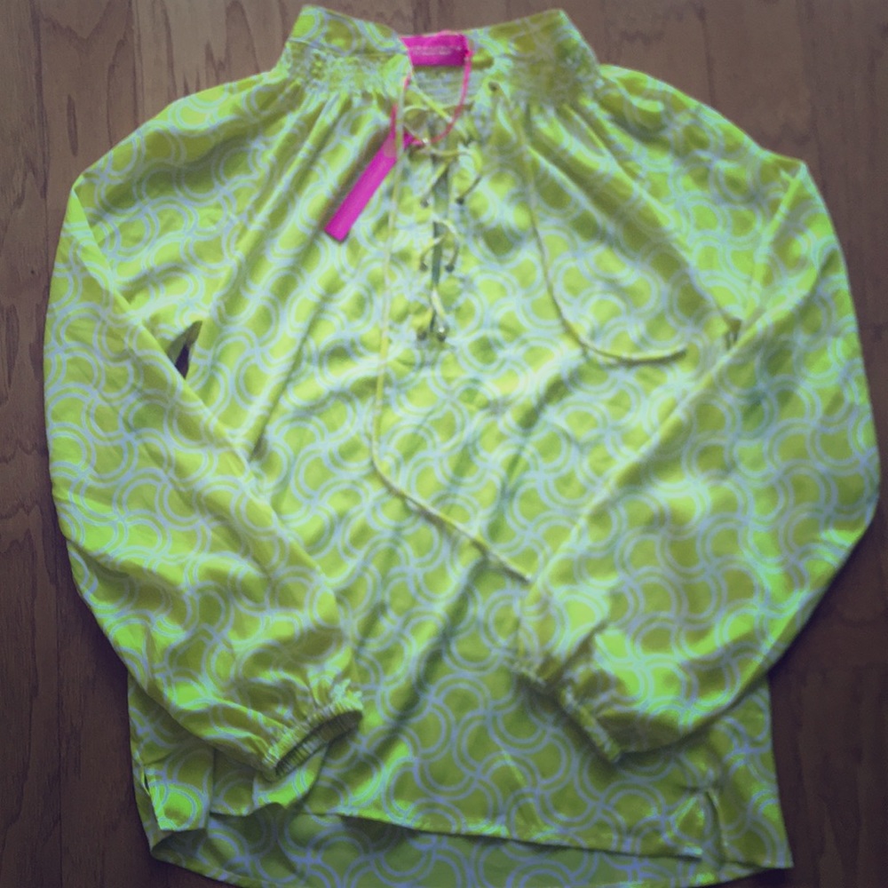 Macbeth Collection lace up tunic top